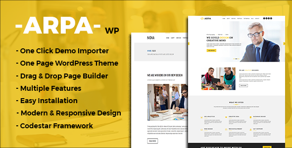 Arpa- One Page Business WordPress Theme