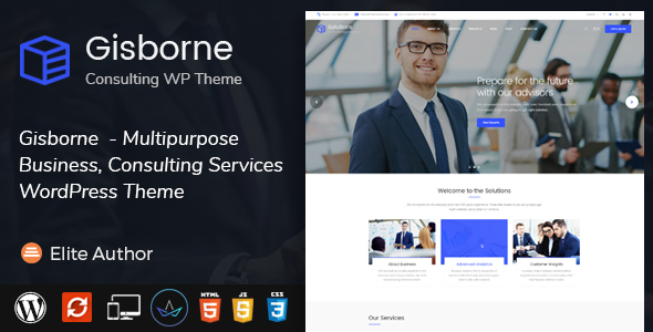 Gisborne- Business, Financial and Consulting WordPress Theme