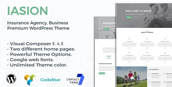 Iasion- Insurance Agency WordPress Theme