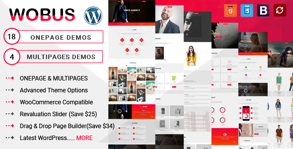 Wobus- One Page and Multi Pages Business WordPress Theme